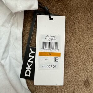 Brand new shirt. 3X white . DKNY